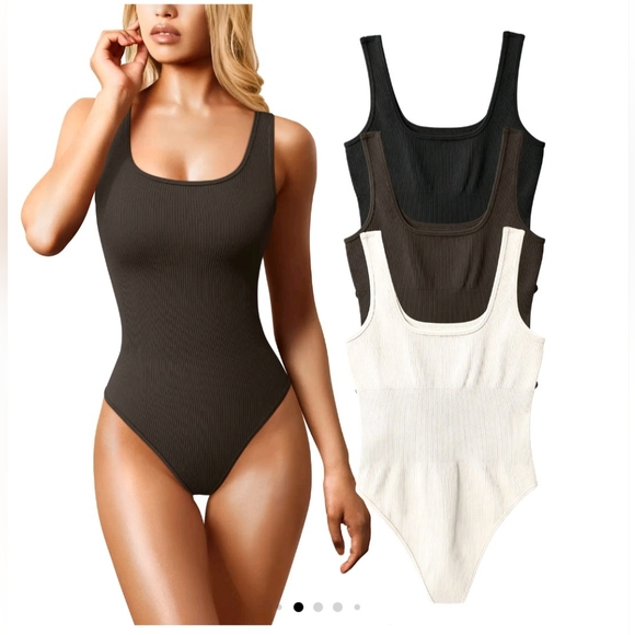 OQQ Tops - Nwot OQQ Bodysuits 3pck Size Large